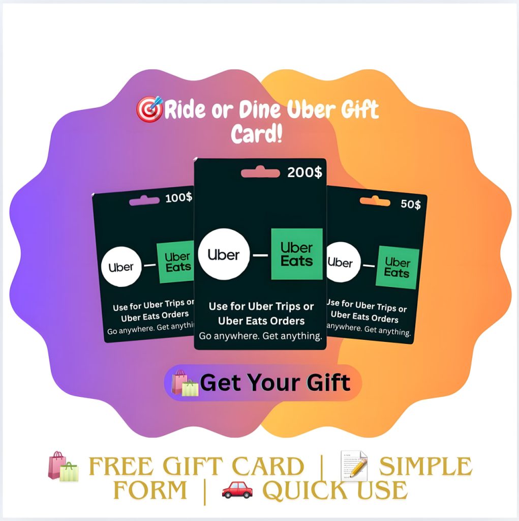 New Uber / Uber Eats Gift Card